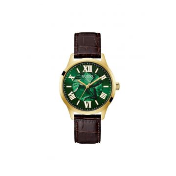 Ceas barbatesc  U1435G2M - 42mm - culoare aurie - curea din piele ecologica - rezistenta la apa 3 ATM