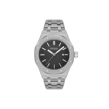 Ceas barbati  WWG402101 - clasic - octogonal - gri metalizat - 42x10mm