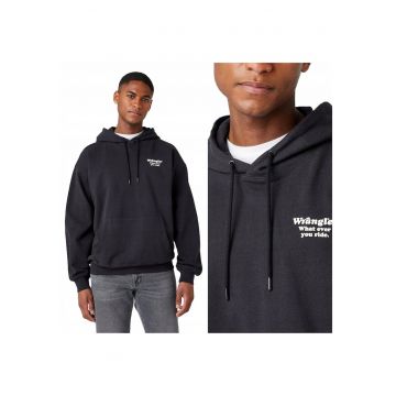 Hanorac Barbati -  Wwyg Hoodie - Nepermis - Cu Gluga - Regular Fit - 2 Buzunare - 100% Bumbac - Confortabil - Stilat - Durabil - Ideal Pentru Zi Cu Zi - Marimea M - Negru