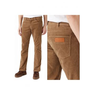 Pantaloni Barbati -  Greensboro - Straight Fit - Picioare Drepte - Talie Joasa - 5 Buzunare - Fermoar - Confortabili - Elastici - 98% Bumbac - 2% Elastan - Marimea 36/32 - Maro