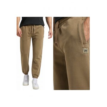 Pantaloni De Trening Barbati -  Sweat Pant - Loose Fit - Talie Medie - Tiv Strans - 100% Bumbac - Confortabili - Elastici - 5 Buzunare - Ideali Pentru Zi Cu Zi - Marimea 4XL - Maro