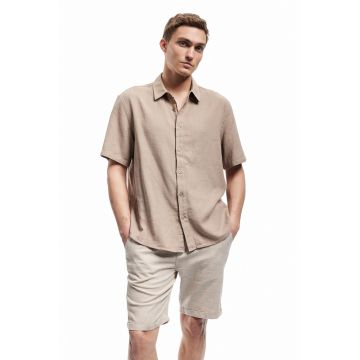 Pantaloni scurti uni de in si bumbac