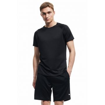 Tricou uni cu decolteu la baza gatului