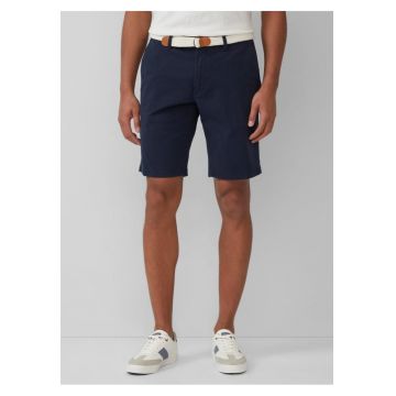 Pantaloni scurti barbati chino - Phoenix cu talie medie si croiala Regular fit - Bleumarin inchis