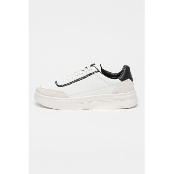 Pantofi sport cu insertii de piele intoarsa