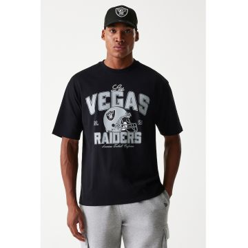 Tricou cu imprimeu Las Vegas Raiders si decolteu la baza gatului