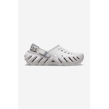 Crocs papuci x Echo Clog 207937 culoarea bej 207937.ATHMOSPHERE-grey