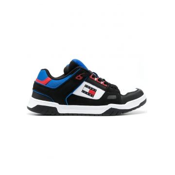 Pantofi sport -  Piele/Textil/Sintetic - Negru - Albastru