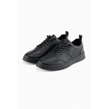 Pantofi sport uni cu logo - Negru