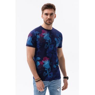 Tricou cu model si buzunar pe piept