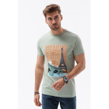 Tricou de bumbac cu imprimeu - Paris