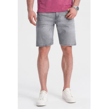 Blugi scurti relaxed fit - Gri