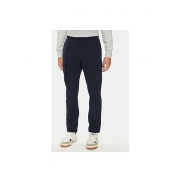 Pantaloni barbati -  304198526 - Poliester - Albastru