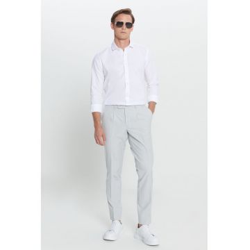 Pantaloni relaxed-fit cu pliuri