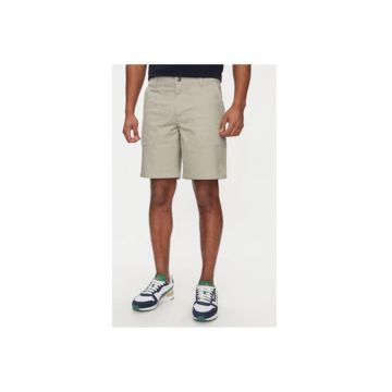Pantaloni scurti barbati -  303384395 - Bumbac - Gri