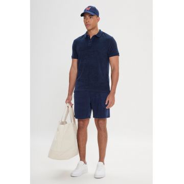 Pantaloni scurti din amestec de bumbac cu snur