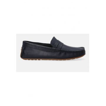 Pantofi loafer de piele - cu cusaturi decorative