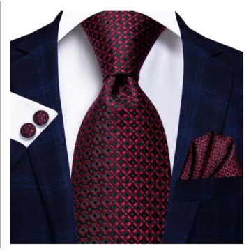Set cravata + batista + butoni - matase - model 204