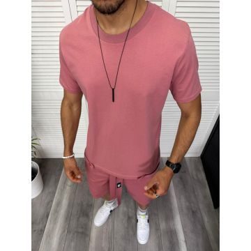 Trening barbati cream pantaloni + tricou 13296 D2-2.1