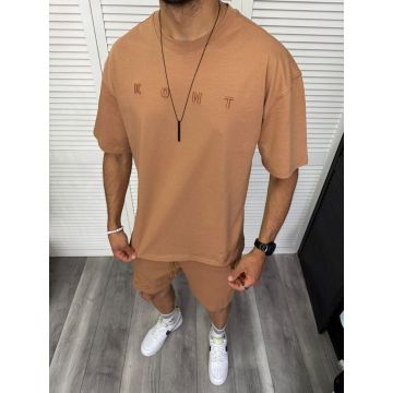 Trening barbati maro pantaloni + tricou 13297 D2-2.1