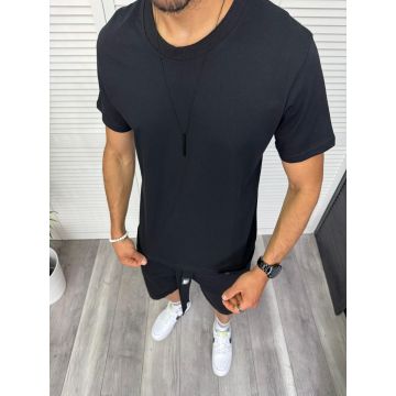 Trening barbati negru pantaloni + tricou 13294 D2-2.4