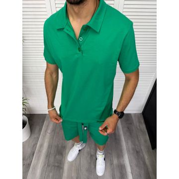 Trening barbati verde pantaloni + tricou 13289 D2-2.3