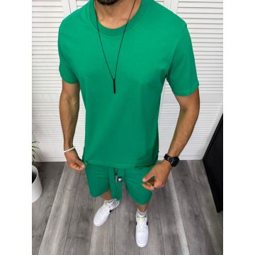 Trening barbati verde pantaloni + tricou 13291 D2-2.3