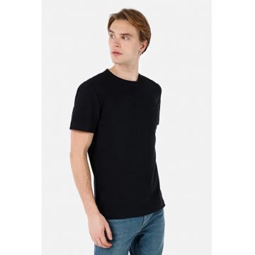 Tricou Cu Maneca Scurta De Barbati Negru Regular Fit CL1067785