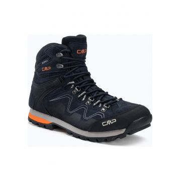 Bocanci de trekking pentru barbati -  Athunis - Piele naturala - Negru - Portocaliu -
