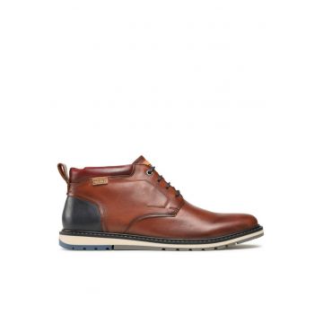 Ghete barbati  302997220 - Piele naturala - Maro