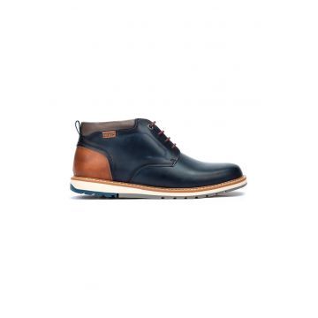 Pantofi M8J-8181 Albastru -  Piele naturala
