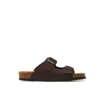 Papuci barbati  302049790 - Piele naturala/Piele nabuc - Maro