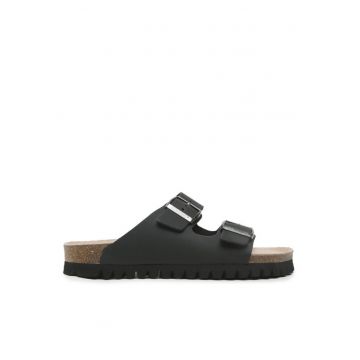 Papuci barbati  302706891 - Piele naturala/Piele nabuc - Negru