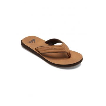 Papuci flip-flop din piele ecologica Carver