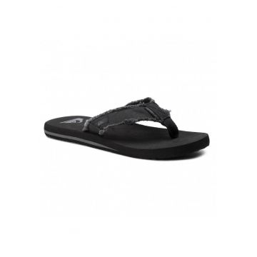 Slapi pentru barbati -  Cauciuc/Textil - Negru -