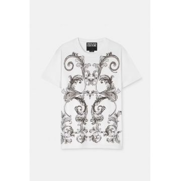 Tricou oversize cu print baroc