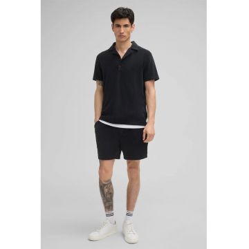 Tricou regular fit cu guler polo 30046093 - Negru