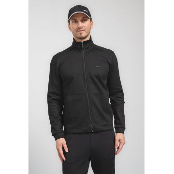 Bluza de trening cu fermoar si guler inalt Skaz Curved