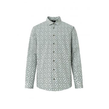 Cămașă regular fit cu imprimeu floral - Gri