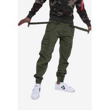 Pantaloni cargo cu benzi decorative