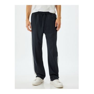 Pantaloni de trening cu dungi laterale
