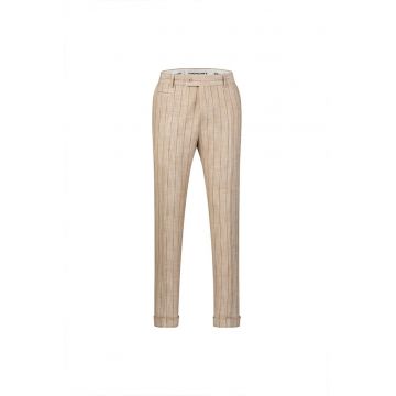 Pantaloni drepti cu imprimeu in dungi