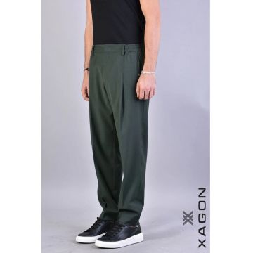 Pantaloni drepti largi cu buzunare laterale XG