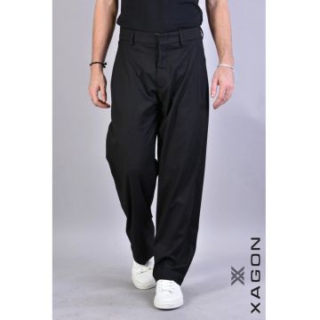 Pantaloni drepti usor largi cu buzunare laterale