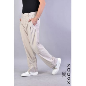 Pantaloni drepti usor largi cu buzunare laterale