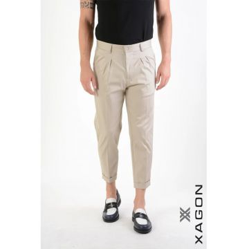 -Pantaloni regular fit - casual - cu buzunare laterale