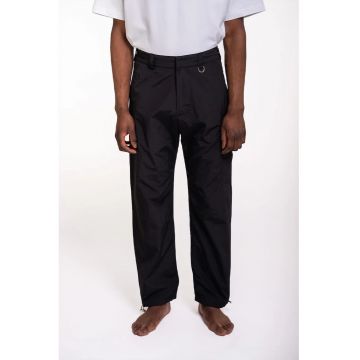 Pantaloni regular fit - cu buzunar dublu lateral si elastic ajustabil la glezne