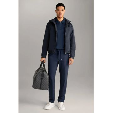 Pantaloni regular fit cu elastic si snur in talie