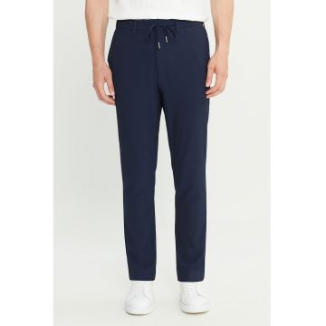 Pantaloni uni cu talie ajustabila