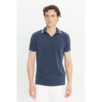 Tricou polo din amestec de modal